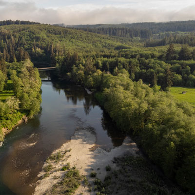 The Bogachiel River on the Olympic Peninsula of Washington State The Bogachiel River on the Olympic Peninsula of Washington State