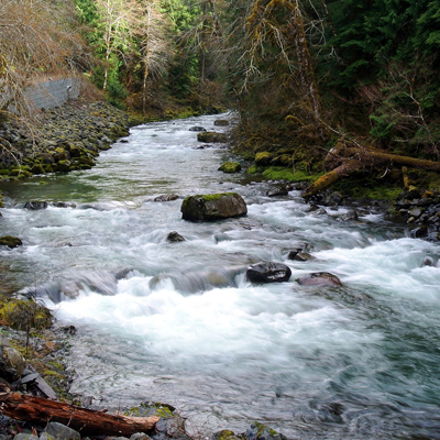 The Sol Duc River on the Olympic Peninsula of Washington State The Sol Duc River on the Olympic Peninsula of Washington State